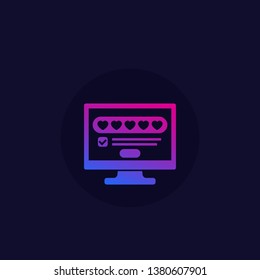 positive feedback, rating icon