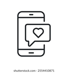 Positive feedback thin line icons. Perfect pixel on transparent background