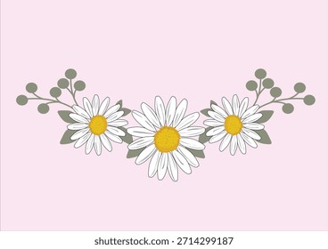 positive flower vector design hand drawn