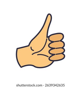 A Positive Gesture The Thumbs Up Hand Sign is a universal symbol of support and approval
