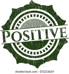 Positive grunge style stamp
