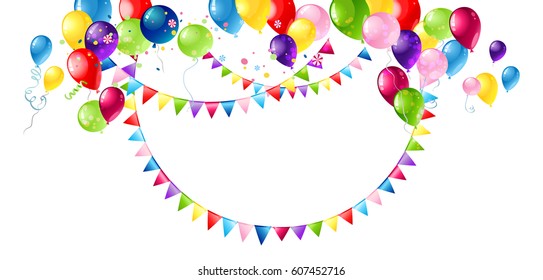 Positive holiday isolated banner