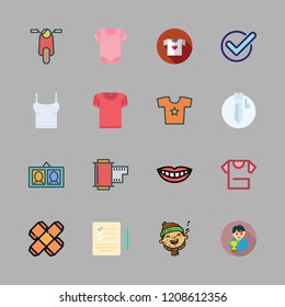 positive icon set. vector set about boy, list, scooter and templates icons set.