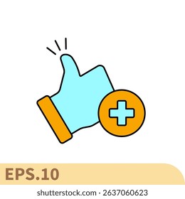 positive icons  symbol vector elements for infographic web