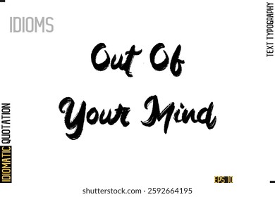 Positive Idiom Phrase with Lettering Typography