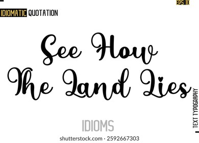 Positive Idiom Phrase with Lettering Typography