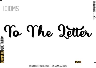 Positive Idiom Phrase with Lettering Typography