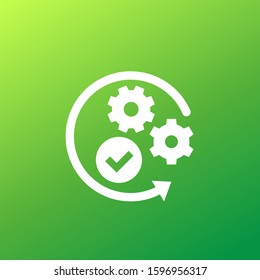 positive impact or influence vector icon
