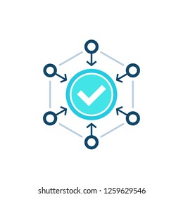 positive impact, vector illustration