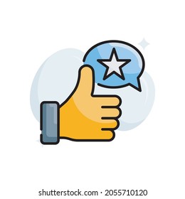 Positive Interaction vector filled outline icon style illustration. EPS 10 file