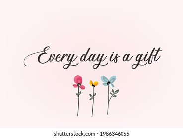 positive lettering vector design art