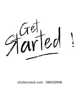 Positive lettering. vector Hand Drawn Marker Lettering On White Background.Ink illustration. Modern brush calligraphy. 