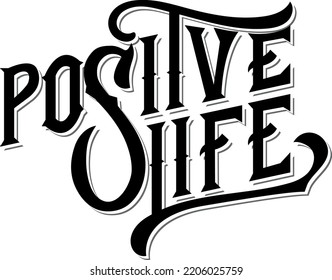 Textdesign für positive Lebenstypografie