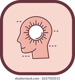 Positive Line vector Icon Design
