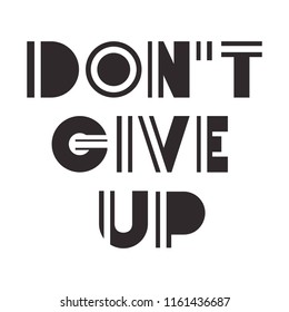 positive message with hand made font