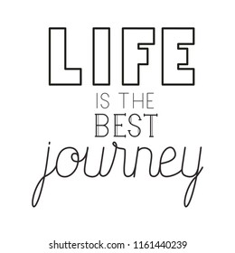 positive message with hand made font