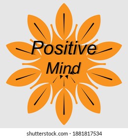 Positive mind vector. design backgrounds, wallpapers, banners, baleho. vector illustration eps 10