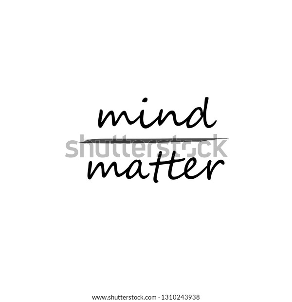 Positive Mind Vibes Life Inspirational Inscription Stock Vector ...