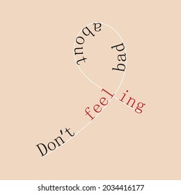Positive motivation poster on trendy abstract background in neutral colors, vector illustration