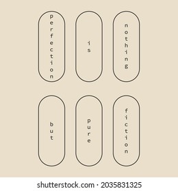 Positive motivation poster on trendy abstract background in neutral colors, vector illustration