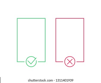 positive and negative, line vector