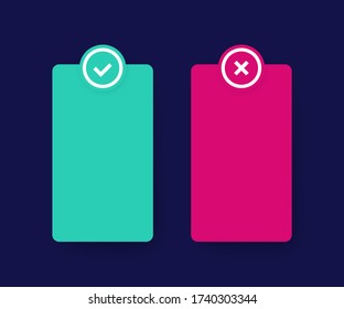 positive and negative list design, vector