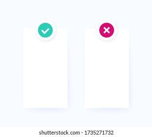 positive and negative list, vector design