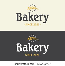 Positive and negative logo design for a bakery. Since 2021.