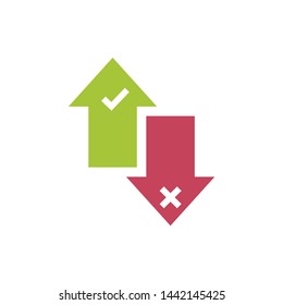 Positive and Negative, True or False Images or Plus and Minus