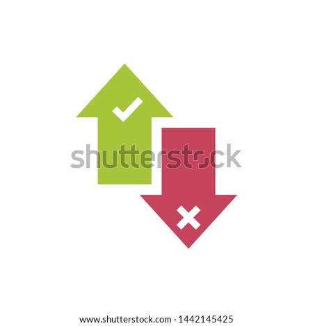 Positive and Negative, True or False Images or Plus and Minus