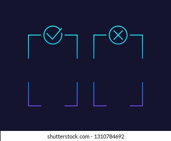 positive and negative, vector