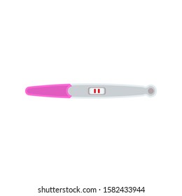 Positive pregnancy test icon. Vector illustration.