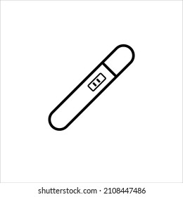 ilustración vectorial de icono de prueba de embarazo positiva, 10 pasos