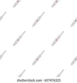 Positive pregnancy test pattern seamless background in flat style repeat vector illustration