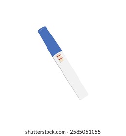  positive pregnancy test. Pregnancy planning concept. Two stripe test.