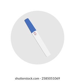  positive pregnancy test. Pregnancy planning concept. Two stripe test.