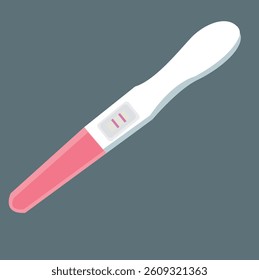 Positive pregnancy test result vector illustration