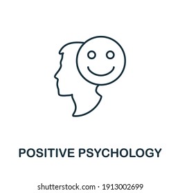 Positive Psychology icon. Simple element from business management collection. Creative Positive Psychology icon for web design, templates, infographics and more