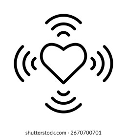 Positive Pulse Icon Element for Design