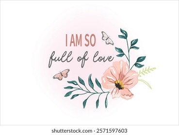 positive quote hand drawn design vector