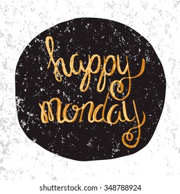Positive quote handwritten with brush calligraphy. Vector typography design for cards, t-shirt, posters and social media content