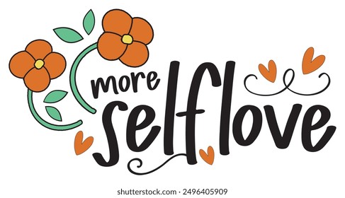 Positive Quotes Flower Sticker Set