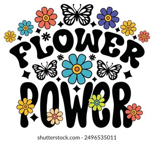 Positive Quotes Retro Groovy Sticker Set