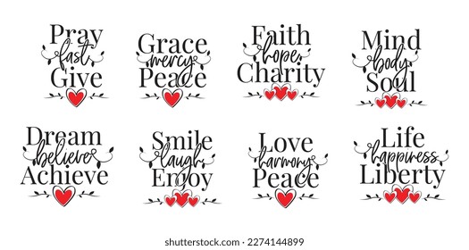 Positive quotes, vector. Wording design isolated on white background. Wall art design