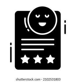 Positive rating icon, Survey and Feedback, modern vector illustration 