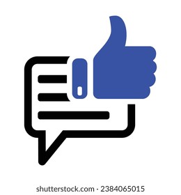 Positive Rating Icon, Vector Graphics