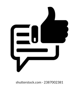 Positive Rating Icon, Vector Graphics