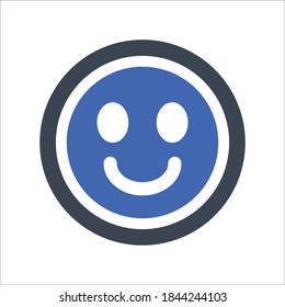 Positive reaction icon, vector graphics