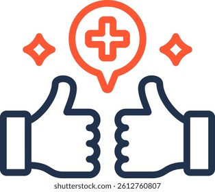 Positive Reinforcement Icon Color Line Vector Illustration