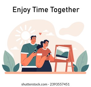 Positive relationships. Loving family connection and friends support. Harmonious mutual communication. Warm relations between people. Flat vector illustration